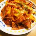 まねけんだ's cooksnap of when they made じゃが芋・ハム・ホールトマト炒め♪.