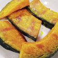あや3069's cooksnap of when they made かぼちゃ。オーブントースターで焼いただけ.