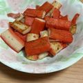 黄金の輝き亭's cooksnap of when they made カニかまのバター焼き.