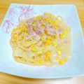 プー♡'s cooksnap of when they made フライパンde春キャベツのクリームパスタ.