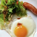 花時計咲いた's cooksnap of when they made ウインナー目玉焼きプレート.