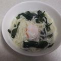 きらり流れ星's cooksnap of when they made 子供大好き♪わかめと卵のおうどん.