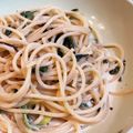 ふみのん's cooksnap of when they made 簡単節約ランチ☆めんつゆマヨ塩昆布パスタ.