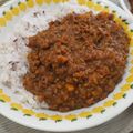 rarararako's cooksnap of when they made トマト缶と市販ルーで作る簡単キーマカレー.