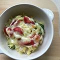 Ruriluru's cooksnap of when they made マカロニサラダをリメイク♪チーズマヨ焼き.