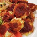あまね's cooksnap of when they made 苦くない☆ケチャップベースのゴーヤ肉詰め.
