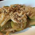 すずらん♪'s cooksnap of when they made 彼絶賛！ズッキーニと豚肉のマヨポン炒め.