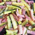 どんたん！'s cooksnap of when they made ズッキーニとベーコンの粉チーズ炒め.