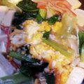 よしべえくん's cooksnap of when they made 青梗菜と豆腐の塩餡かけ。卵とカニカマ入り.