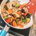お玉19980609's cooksnap of when they made 豚肉、なす、ピーマンのコク旨ごま味噌炒め.
