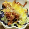 ゆけり３兄弟's cooksnap of when they made トースターで＊茄子のキムチチーズ焼き.