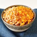 彩ごはん備忘録's cooksnap of when they made 肉不使用☆メンマと卵の二色丼.