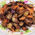 ゆ→ちむ❦180SX's cooksnap of when they made 茄子と人参のひき肉炒め.