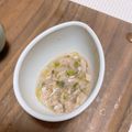 クックGB53PD☆'s cooksnap of when they made 離乳食中期☆オクラきゅうりツナの出汁煮.