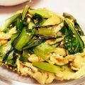 あっくん５９'s cooksnap of when they made 青梗菜と油揚げのサッと炒め.