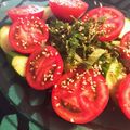 クック☆やーっ！'s cooksnap of when they made ∮トマトとキュウリの青じそღ胡麻サラダ∮.
