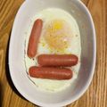 ももゆみ1230's cooksnap of when they made 朝食に！レンジでウインナーエッグ.