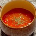 食いしん坊あー's cooksnap of when they made レンジで3分☆絶品フレッシュトマトスープ.