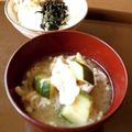 チコリママ's cooksnap of when they made ズッキーニの豚汁.