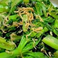 食いしん坊あー's cooksnap of when they made ♡　わさび菜のじゃこにんにく炒め　♡.