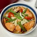 卯月のうさぎ２０１４'s cooksnap of when they made 野菜たっぷりサーモンの南蛮漬け.