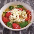 ペキのリリー's cooksnap of when they made レンジで簡単アボトマチーズのバジルソース.