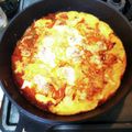 クックのぶNS☆'s cooksnap of when they made フライパンでチキントマト玉子チーズとじ♪.