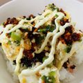 麦酒姉さん's cooksnap of when they made 朝ごはん＊ランチに＊温玉豆腐丼♡.