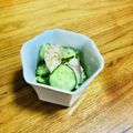 ねっちゃんっ's cooksnap of when they made 鯵の干物と胡瓜の胡麻酢和え♪.