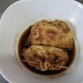 由芽15's cooksnap of when they made 簡単レンジで５分☆たまご巾着☆お弁当にも.