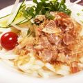 よしよしのキッチン☆'s cooksnap of when they made 白だしで！冷しゃぶと玉ねぎのサラダうどん.