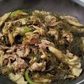 ｸﾏﾘｴ's cooksnap of when they made 切り昆布・豚こま・舞茸・甘辛炒め煮.