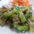 naocolin's cooksnap of when they made 簡単&美味♪ゴーヤと鯖水煮缶の生姜炒め.