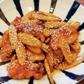 あーこ姐's cooksnap of when they made 鶏もも肉とごぼうの甘酢炒め.