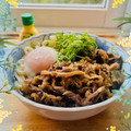 ☆なあなクック☆'s cooksnap of when they made はなまるうどん風牛肉うどん&ご飯の甘辛煮.