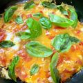 ぽろっとＱちゃん's cooksnap of when they made フレッシュバジルとトマトのオムレツ.