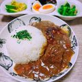 のんべぇヒロ's cooksnap of when they made カレーライス桃ラーのっけ.