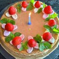 ぶれんねっせる's cooksnap of when they made ＊苺のベイクドチーズケーキ＊.
