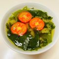 azbjbn's cooksnap of when they made わかめとトマトのお味噌汁.
