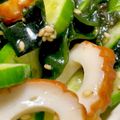 s06007's cooksnap of when they made 塩もみ無し☆きゅうり&竹輪☆わかめ常備菜.