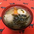 龍青空ママ's cooksnap of when they made 簡単☘️市販の鶏団子&塩麹入り味噌汁.