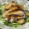 ★なみ☆'s cooksnap of when they made 鶏むねで！つるりん水晶鶏の梅サラダ.