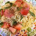クック7SP826☆'s cooksnap of when they made 夏の休日ランチにトマトとツナの冷製パスタ.
