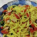 純子50Plus's cooksnap of when they made ミニトマトの辛口ペペロンチーノ.