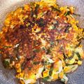 サンタJr's cooksnap of when they made チーズにらチヂミ.