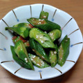 みぃくんのママ's cooksnap of when they made オクラと梅の和え物♪.