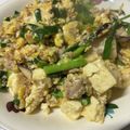 ☆chocola's cooksnap of when they made 豆腐ニラひき肉の卵炒め☆.