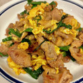 のらむーちょ's cooksnap of when they made 豚肉とにらとたまごの中華風炒め.