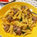 HIKAT's cooksnap of when they made サルシッチャでトマトスパゲッティ.