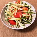 ガチャピン似's cooksnap of when they made 夏野菜とタップリわかめの栄養満点サラダ.